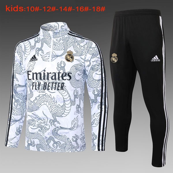 Ninos Sudadera De Training Real Madrid 2024 Blanco 2